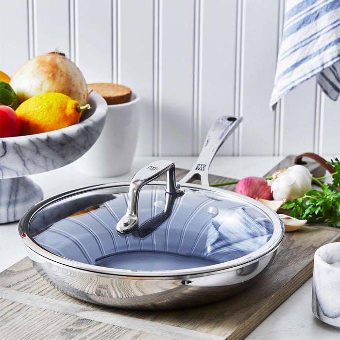 ZWILLING Clad CFX Ceramic Nonstick Fry Pan with Lid Set