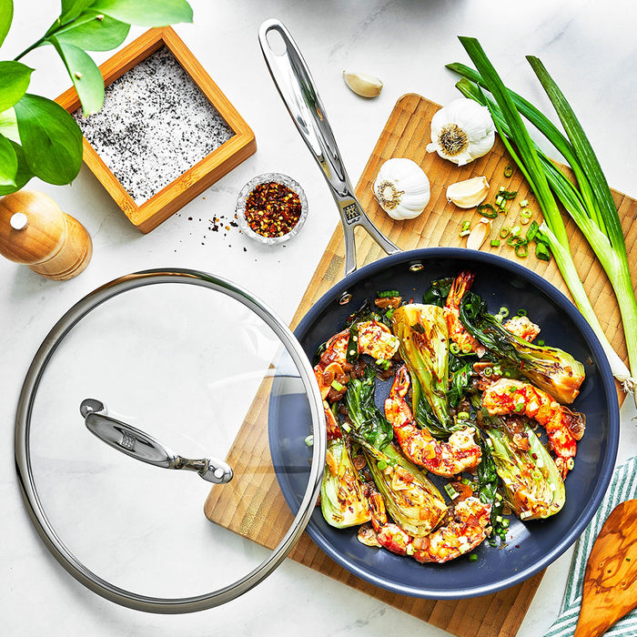 ZWILLING Clad CFX Ceramic Nonstick Fry Pan with Lid Set