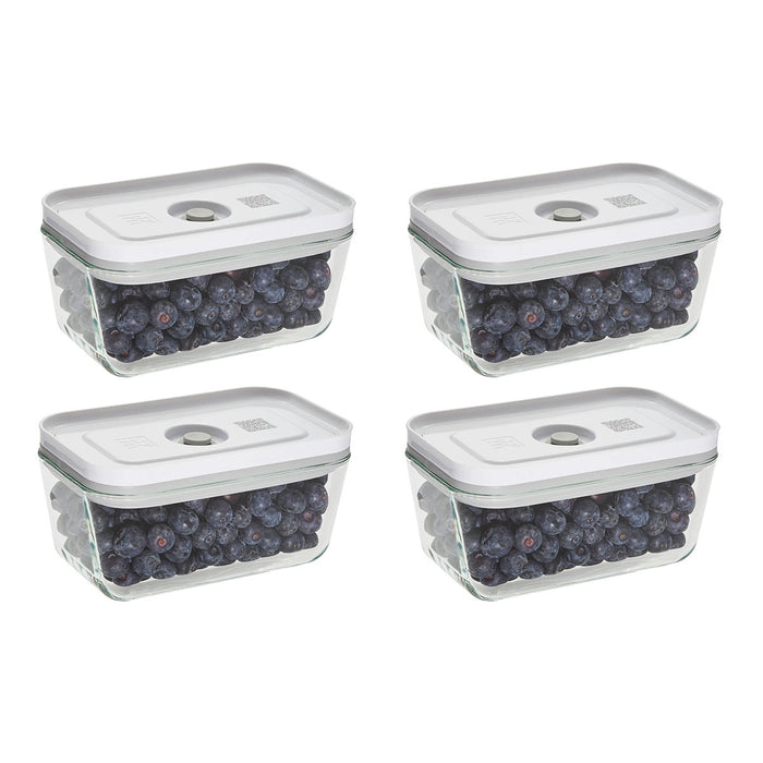 ZWILLING Fresh & Save 4 Pc Small Glass Vacuum Box Set