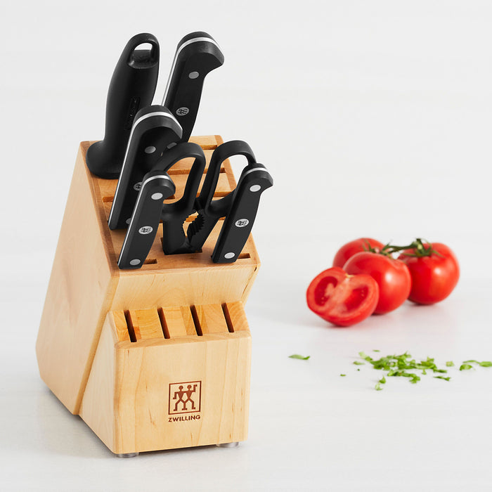 ZWILLING Gourmet Stamped 7 Pc Knife Block Set