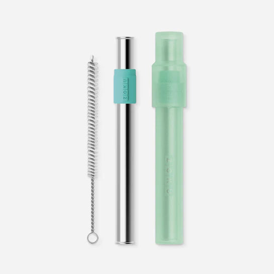 Zoku Jumbo Pocket Straw Teal