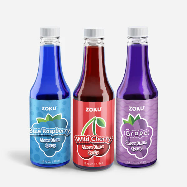 Zoku Set of 3 Snow Cone Syrups 