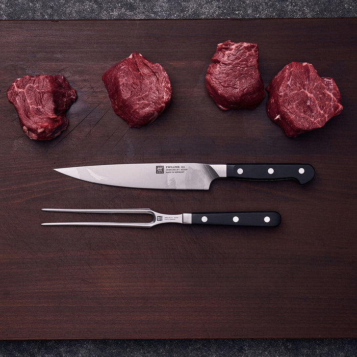Zwilling Pro 2 Piece Carving Knife & Fork Set