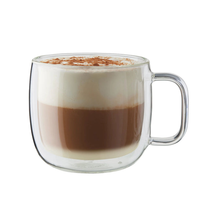 Zwilling Sorrento Plus 2 Pc Cappuccino Double Wall Glass Mug Set