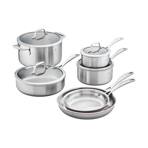 Zwilling Spirit 3-Ply 10 pc Stainless Steel Cookware Set