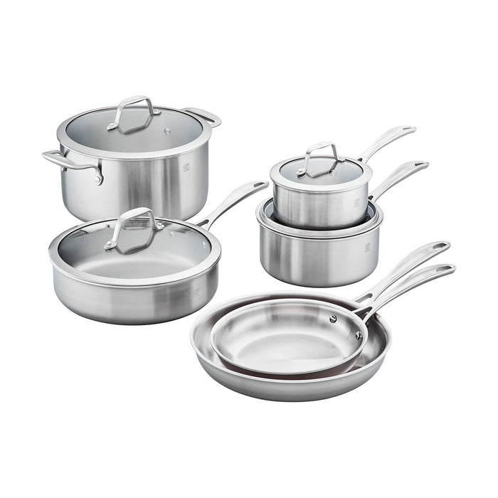 Zwilling Spirit 3-Ply 10 pc Stainless Steel Cookware Set