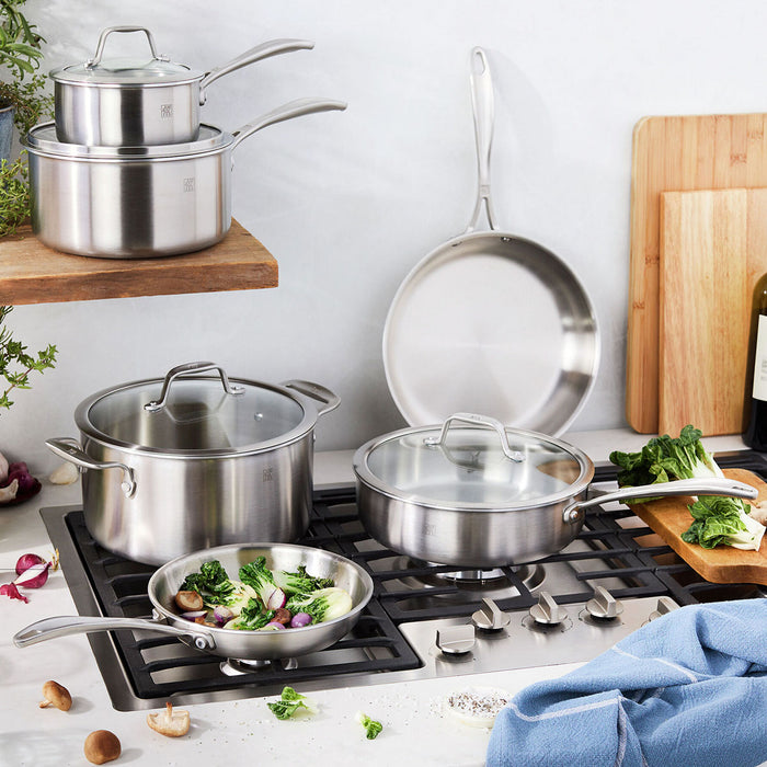Zwilling Spirit 3-Ply 10 pc Stainless Steel Cookware Set