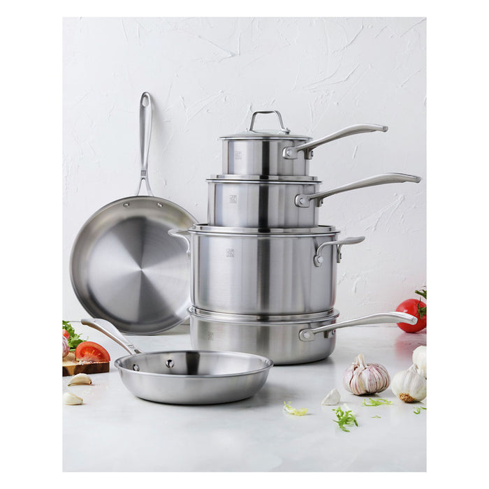 Zwilling Spirit 3-Ply 10 pc Stainless Steel Cookware Set
