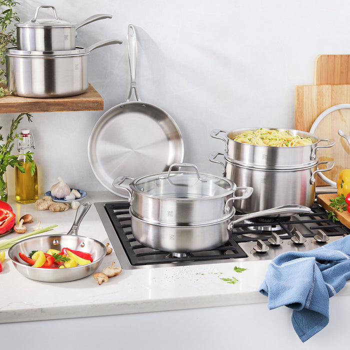 Zwilling Spirit 3-Ply 12 pc Stainless Steel Set