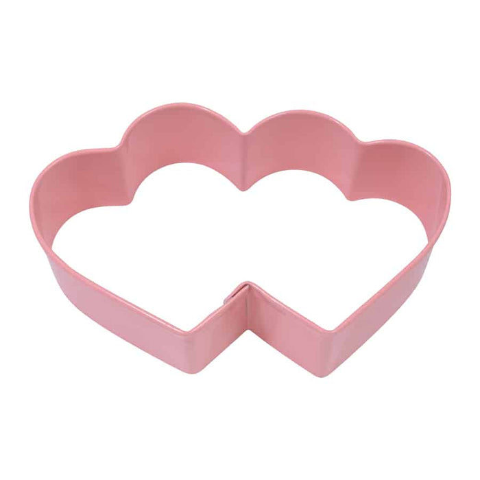 3.5″ Pink Double Heart Cookie Cutter