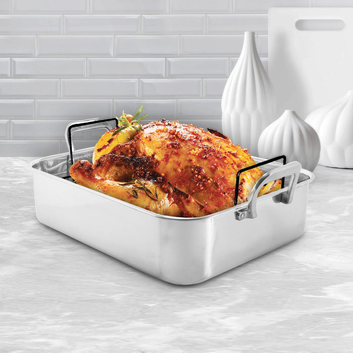 Chantal Stainless Steel Roaster with Nonstick Rack
