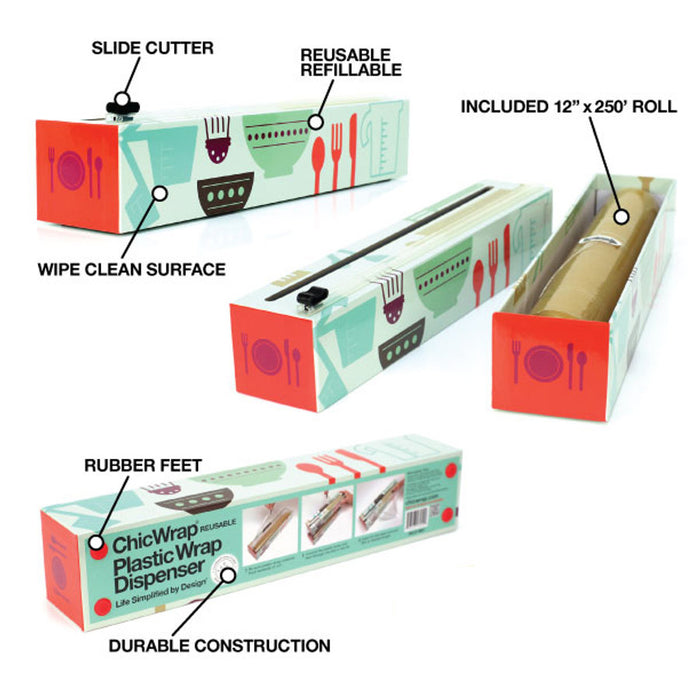 Chic Wrap Cook's Tools Plastic Wrap Dispenser