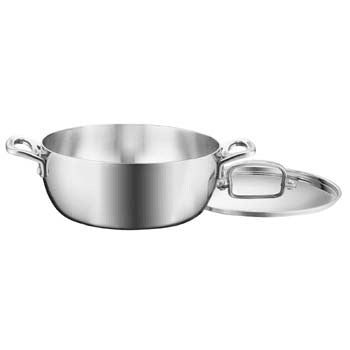 Cuisinart French Classic Tri-Ply Stainless 1-Quart Saucepan with  Cover,Silver