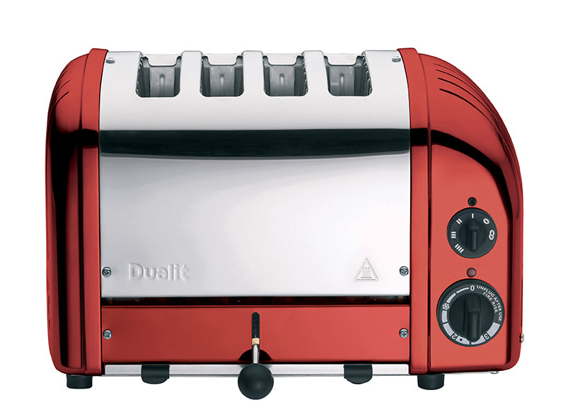 Dualit 4 Slice NewGen Classic Toaster in Candy Apple Red