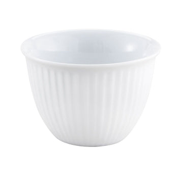 Harold Import Company Porcelain 5 Ounce Ribbed Custard Cup
