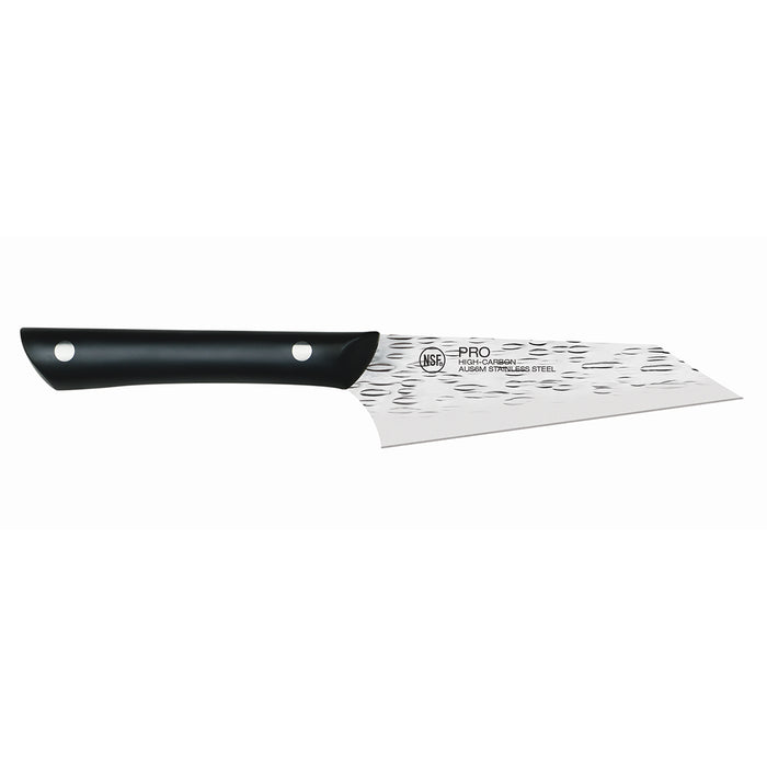 KAI PRO 6 Piece Steak Knife Set, Black POM Handles
