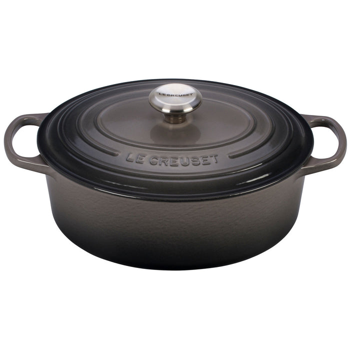 Le Creuset Enameled Cast Iron Signature 5 Quart Oval Dutch Oven in Oyster