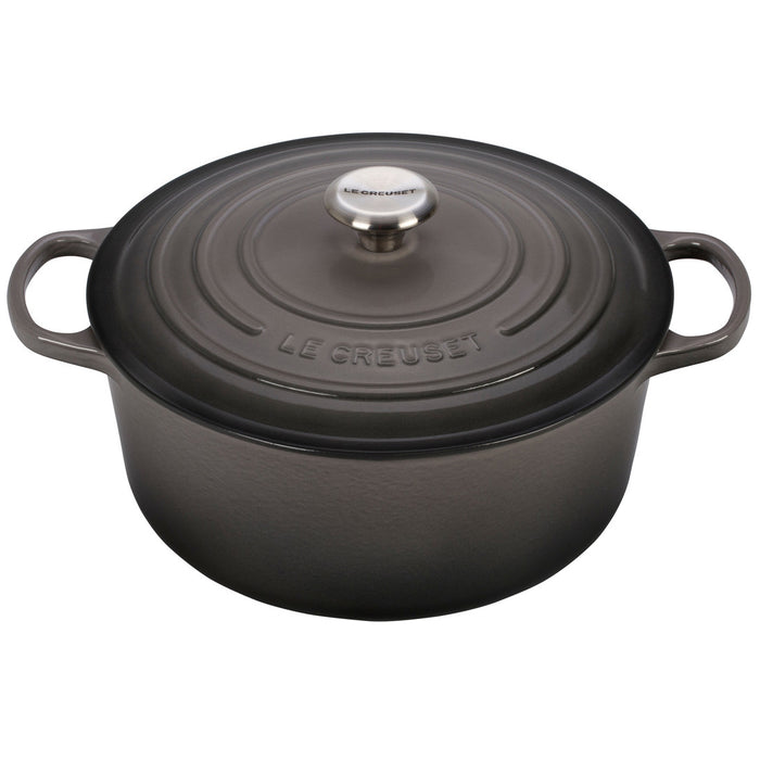Le Creuset Enameled Cast Iron Signature 7 1/4 Quart Round Dutch Oven in Oyster