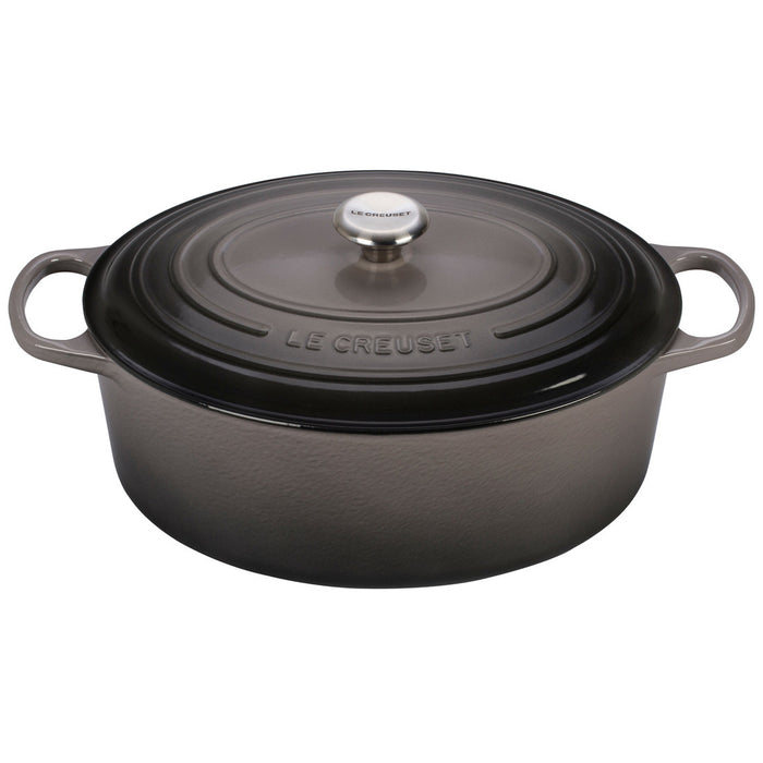 Le Creuset Enameled Cast Iron Signature 9 1/2 Quart Oval Dutch Oven in Oyster