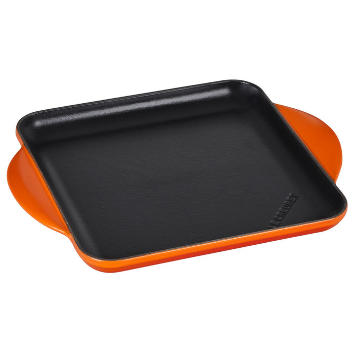 Le Creuset Enameled Cast Iron Square Griddle in Flame