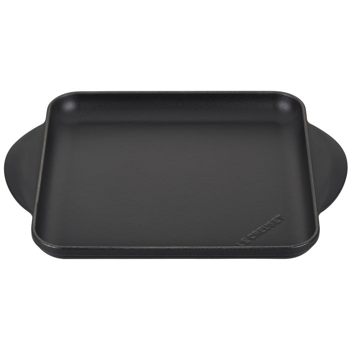 Le Creuset Enameled Cast Iron Square Griddle in Licorice