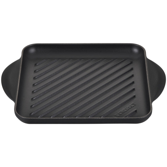 Le Creuset Enameled Cast Iron Square Grill in Licorice