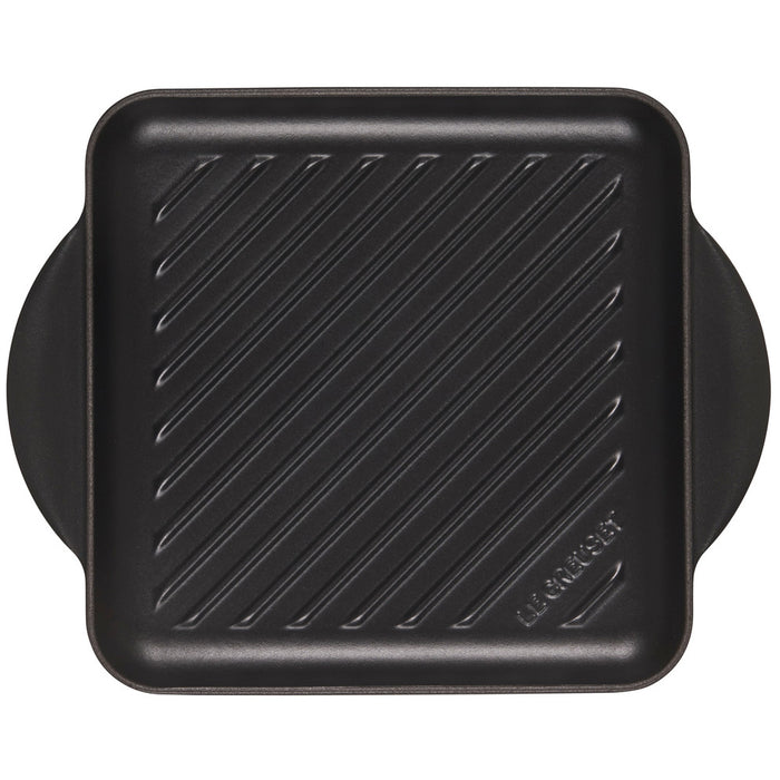 Le Creuset Enameled Cast Iron Square Grill in Licorice