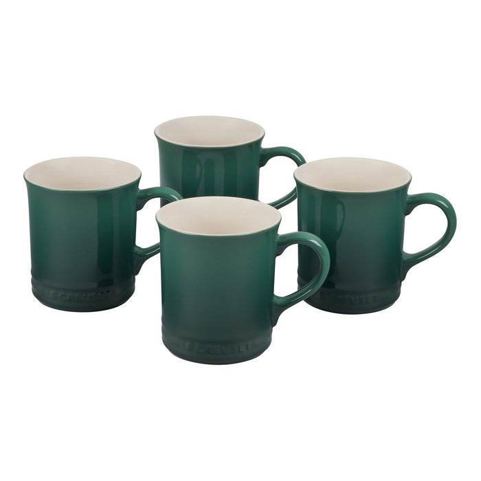 Le Creuset Set of Four Mugs in Artichoke
