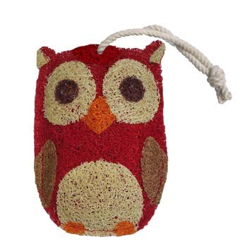 Loofah-Art Red Owl