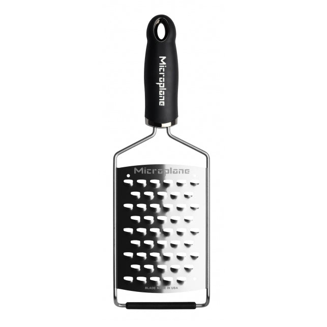 Microplane Gourmet Series Ultra Coarse Grater with Black Handles