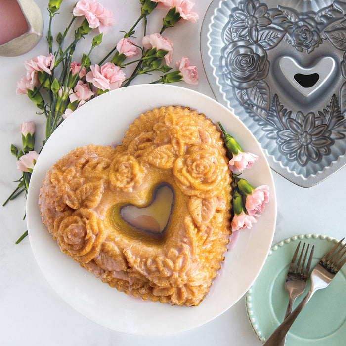 Nordic Ware Floral Heart Bundt Pan - Main Image