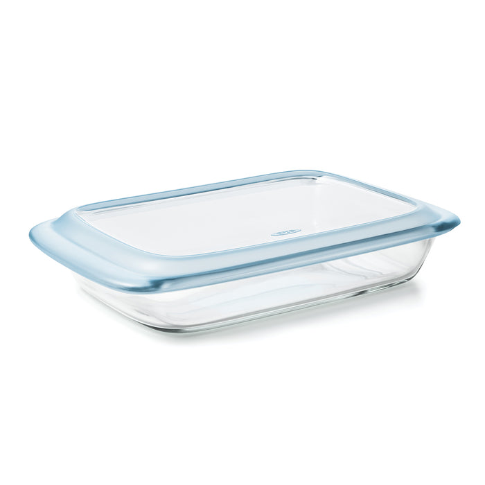 OXO Good Grips Glass 3 Qt Baking Dish with Lid — Las Cosas Kitchen Shoppe