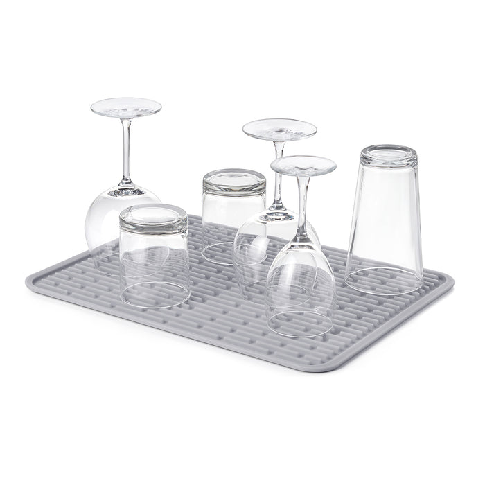 OXO Good Grips Silicone Stemware Drying Mat, Gray