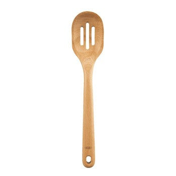 OXO Good Grips Large Wooden Slotted Spoon — Las Cosas Kitchen Shoppe