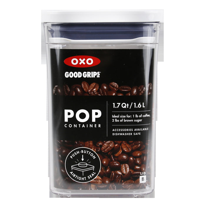 OXO Good Grips POP Container - Rectangle Short 1.7 Qt — Las Cosas Kitchen  Shoppe