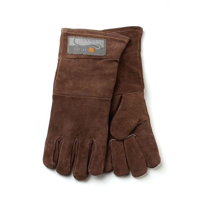 Outset Brown Leather Grill Gloves