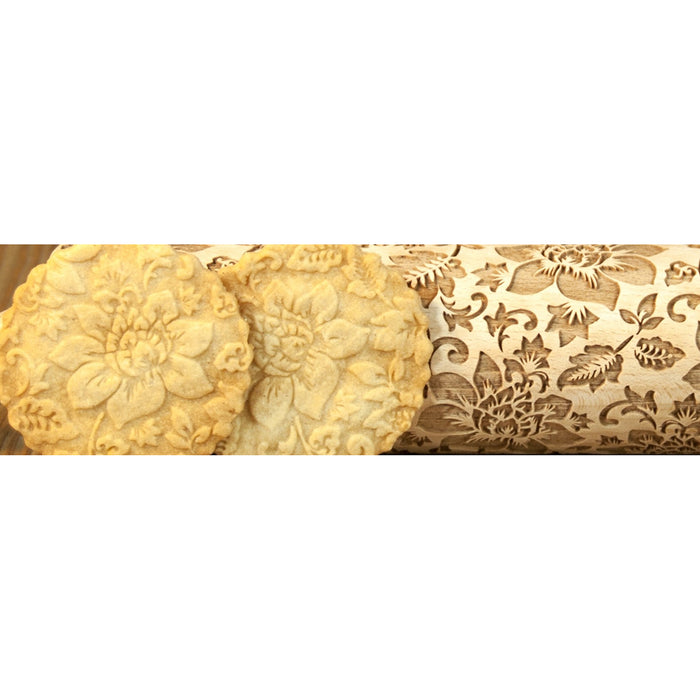 Pottery Avenue 10" Embossing Rolling Pin Botanical