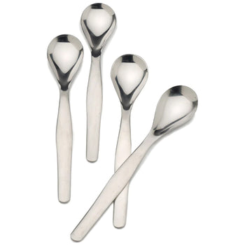 RSVP International Stainless Steel Egg Spoons, Set of 4