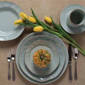 Skyros Designs Cantaria Pasta Bowl / Rim Soup Sheer Blue