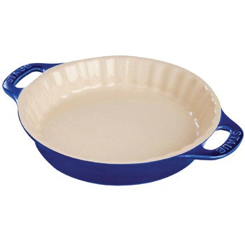 Staub Ceramic Pie Dish Dark Blue
