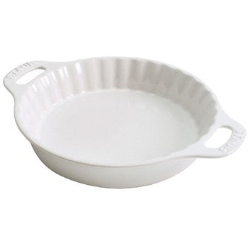 Staub Ceramic Pie Dish White