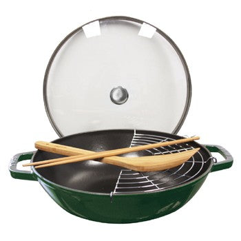 Staub Enameled Cast Iron Perfect Pan in Basil