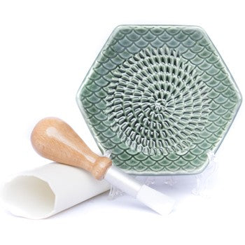 The Grate Plate Handmade Ceramic Grater in Sage