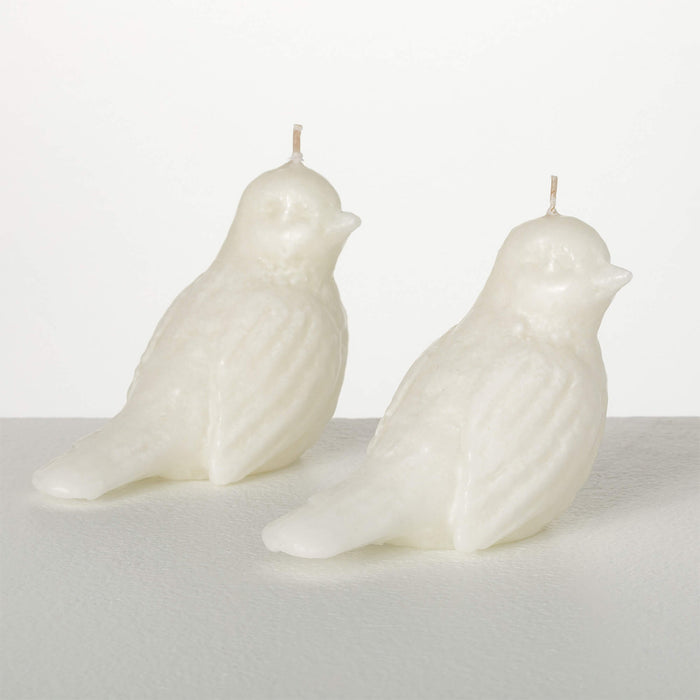 Vance Kittira Glazed Bird Candles, Set of 2