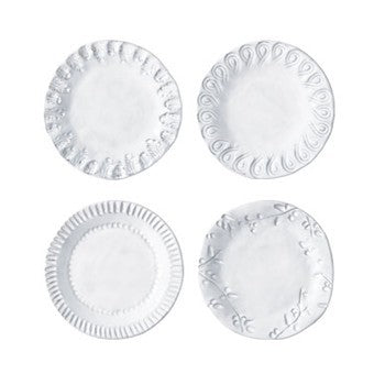 Vietri Incanto Assorted Set of Four Canape Plate