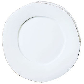 Vietri Lastra White Dinner Plate