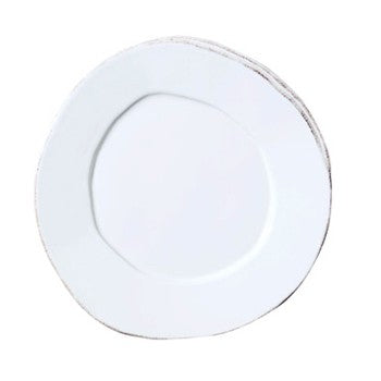Vietri Lastra White Salad Plate
