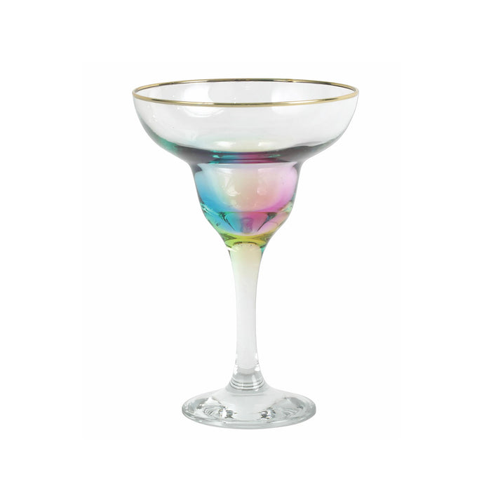 Viva By Vietri Rainbow Margarita Glass