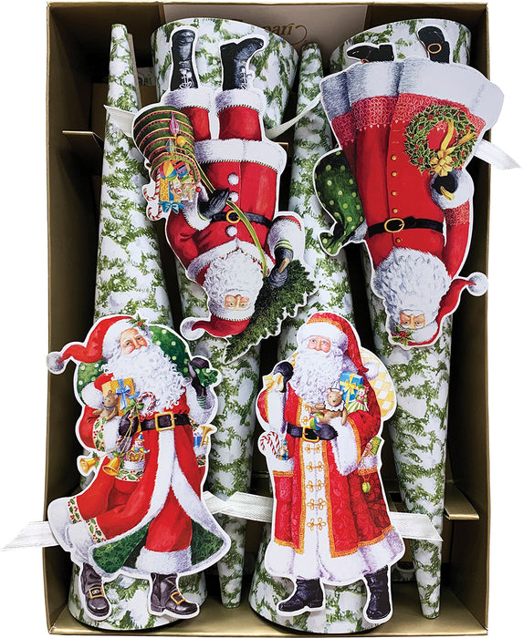Woodland Santa Cone-Shaped Celebration Christmas Crackers